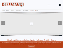 Tablet Screenshot of hellmann-behaelterbau.de